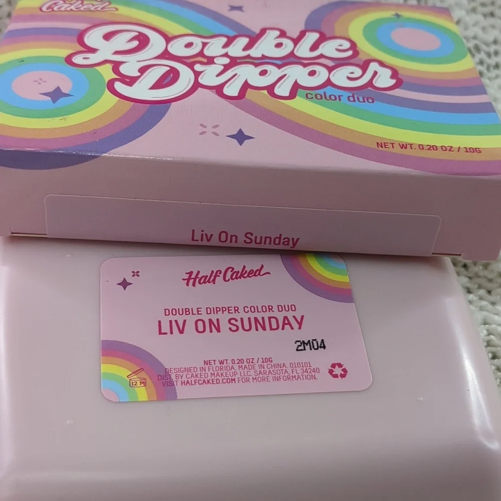 Half Caked  Double Dipper Color Duo in Liv On Sunday, 10g/0.20oz